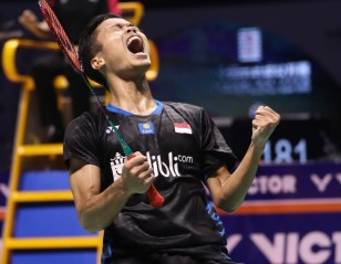 Dazzling Ginting Stops Momota – Finals: VICTOR China Open 2018